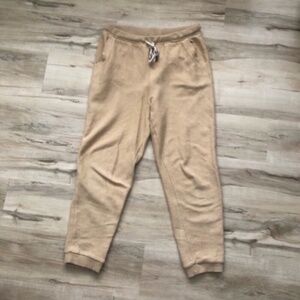 Aerie Tan Ribbed Lounge Pants